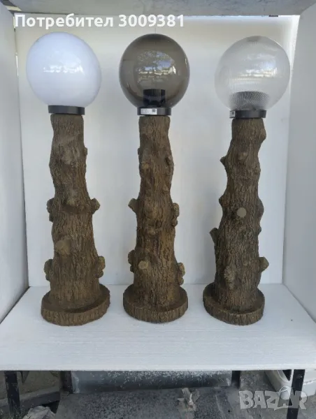циментови градински лампи , снимка 1