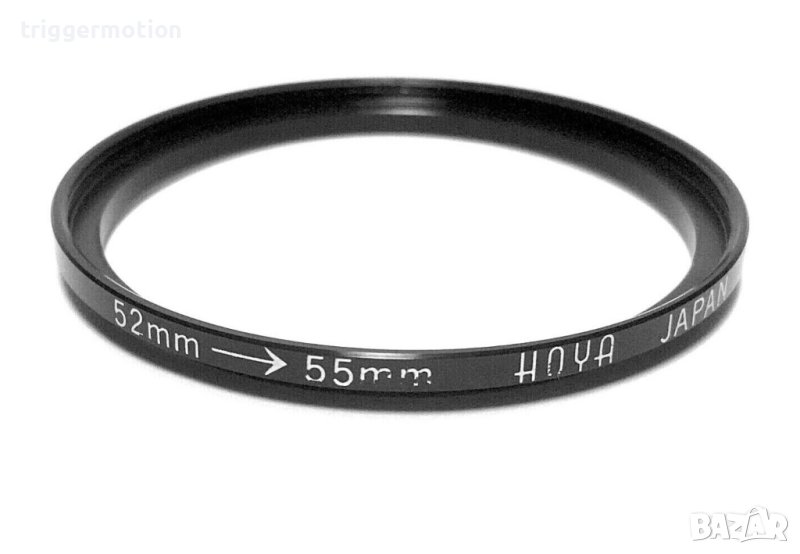 52mm - 55mm HOYA Преходник за филтър на резба Step-Up Lens Filter Adapter Ring, Произведен в Япония, снимка 1