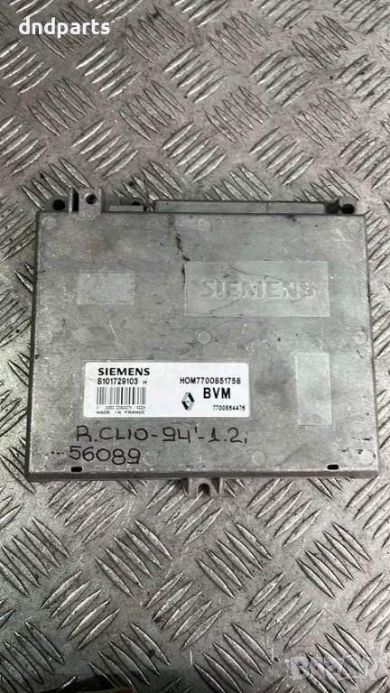 Компютър Renault Clio 1.2i 1994г. S101729103 7700851758 , снимка 1