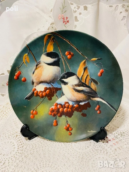 порцеланова чиния за стена , снимка 1