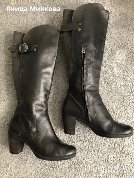 Дамски ботуши, естествена кожа G-STAR, снимка 1