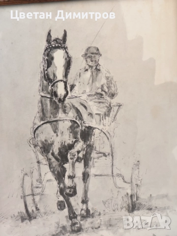 Винтидж холандска авторска картина, снимка 4 - Картини - 52789020