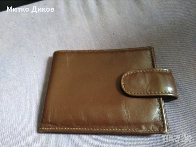 ZR марков портфейл малък 102х77мм естествена кожа