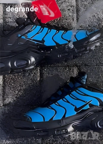 Nike TN Plus Termoactive - Цвят Черно със Синьо, снимка 3 - Маратонки - 53832075