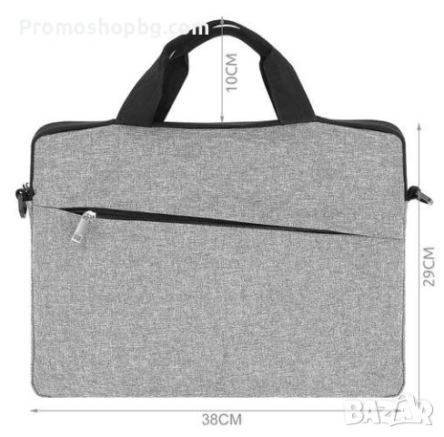 Чанта за лаптоп IZOXIS, 15.6 инча, Сива, снимка 3 - Лаптоп аксесоари - 41716737