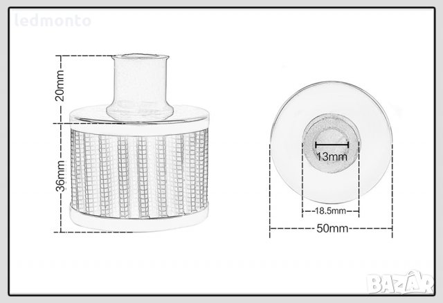 Спортен филтър за мотор, автомобили картерни газове, снимка 2 - Части - 34494319