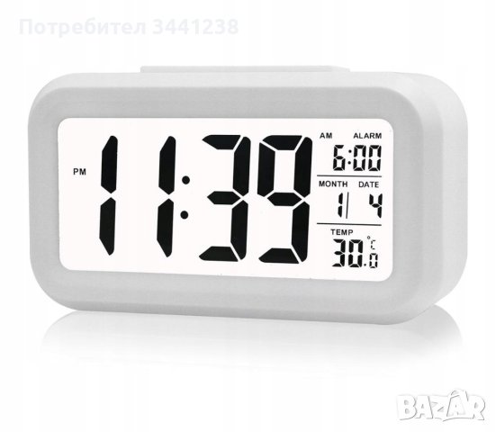Електронен будилник с подсветка CLK-04, снимка 5 - Други стоки за дома - 42597114