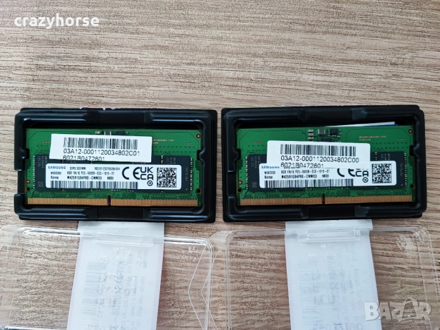 Чисто нова рам памет SODIMM DDR5 kit 2x8GB PC5-5600 Samsung