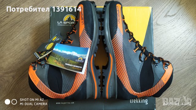 La Sportiva Trango TRK Leather Carbon/ Pumpkin , снимка 1 - Спортни обувки - 40896211