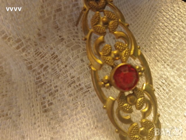 Стара ретро брошка с камък , снимка 5 - Антикварни и старинни предмети - 41338889