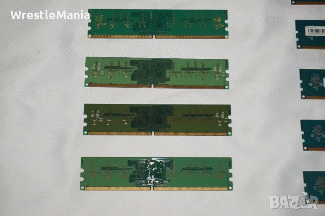 28 броя RAM ПАМЕТ DDR2 512MB/DDR3 2GB/1GB Тествана и Работеща за Настолен Компютър, снимка 14 - RAM памет - 51956370