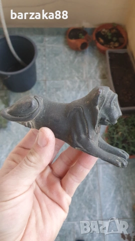 Стар Бронзов Лъв фигура, снимка 2 - Колекции - 53639548