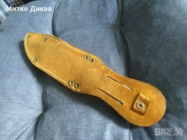 Кама 190х90мм маркова станлес тип Дж. Стейтън от Непобедимите-3 калъф естествена кожа с доп.преграда, снимка 3 - Ножове - 41536630