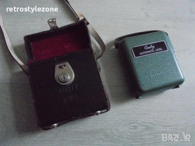 № 8466 Винтидж автоматичен нивелир Cowley с оригинален кожен калъф – 1960-те 