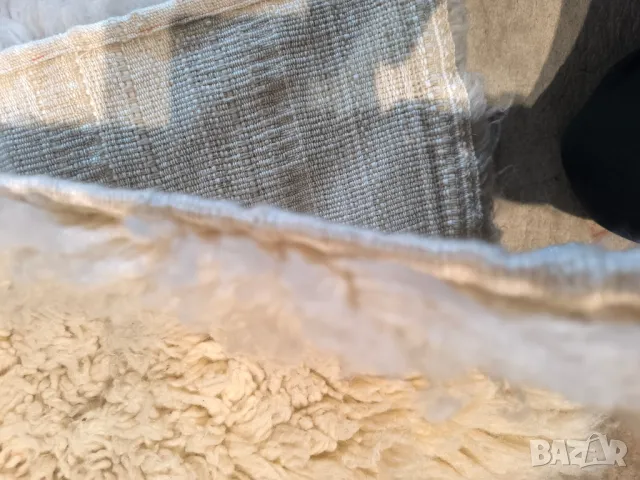 вълнен китеник бял с размери 175/65 см 2 броя , снимка 3 - Други - 50051887