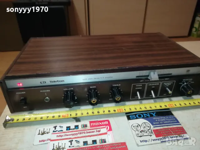 TELETON STEREO AMPLIFIER-ВНОС SWISS 0711240813, снимка 4 - Ресийвъри, усилватели, смесителни пултове - 47872260
