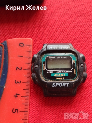 Електронен часовник ASAHI WATER RESIST много красив - 23482, снимка 3 - Мъжки - 36111670