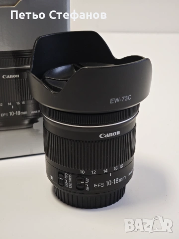 обектив Canon EF-S 10-18mm f/4.5-5.6 IS STM, снимка 9 - Обективи и филтри - 53328287