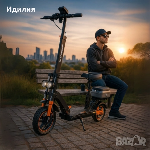 Електрическа тротинетка KuKirin M5 Pro – 1000W, 70 км пробег, 52 км/ч, сгъваема, снимка 2 - Велосипеди - 51694531
