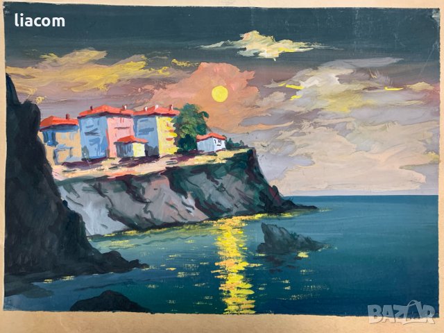 ГЕОРГИ ПЕНЧЕВ пастел/пейзаж голям формат, снимка 3 - Картини - 34791929