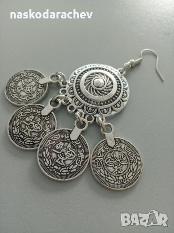 Етно обеци с пендари, снимка 7 - Обеци - 30338957