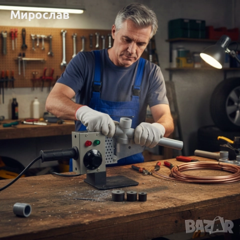 Професионална лепачка за PPR тръби 900W с регулируема температура (50–300°C) – Комплект с куфар, снимка 4 - Други инструменти - 52737594