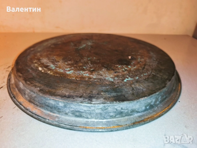 Бакърен поднос 22, снимка 5 - Антикварни и старинни предмети - 52540225