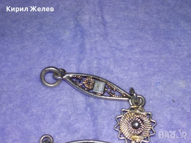 ПОСРЕБРЕНА СТАРИНЕН ФИЛИГРАНЕН СТИЛ ГРИВНА от БЛАГОРОДНА НЕРЪЖДАЕМА СТОМАНА с ПЕЧАТИ 925 - 40104, снимка 10 - Гривни - 42655862