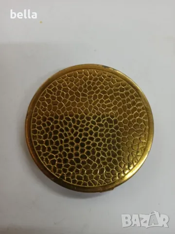Съара месингова табакера 1940 год, снимка 2 - Антикварни и старинни предмети - 49195708