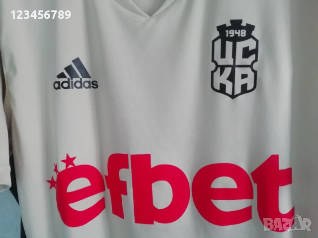 ЦСКА 1948 оригинална тениска фланелка трети екип 2022/2023 златиста Adidas CSKA 1948 , снимка 5 - Тениски - 52204773