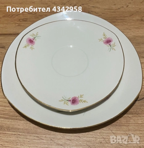 Антикварни порцеланови чинии Carl Schumann Bavaria (1918–1929 г.)  