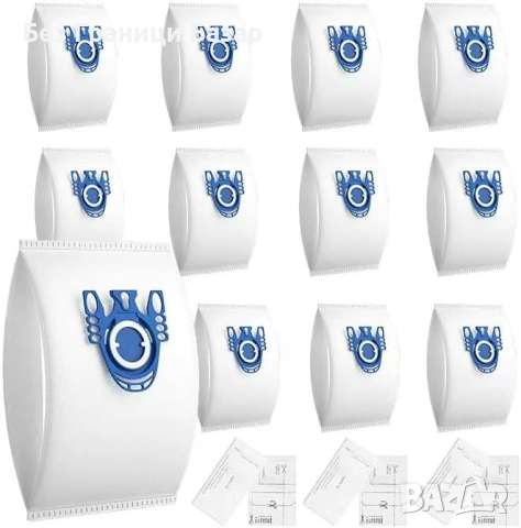 Нови GN 3D прахосмукачни торбички Miele + Auto-Seal, AirClean – 12 броя