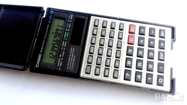 Винтидж ръчен научен калкулатор Casio FX-115N с кутия работи, снимка 5 - Антикварни и старинни предмети - 41907984