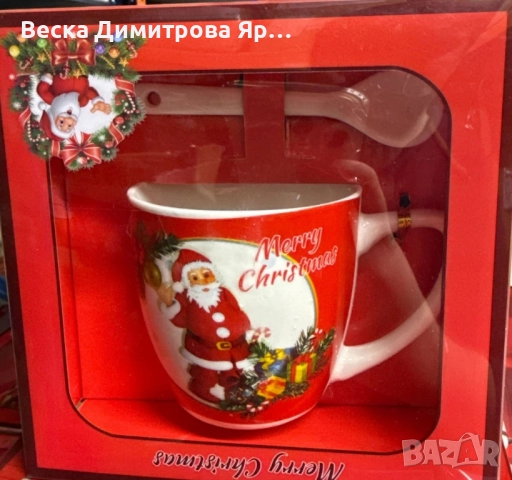 Коледни порцеланови комплекти, снимка 6 - Чаши - 52061815