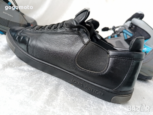 КАТО НОВИ LOUIS VUITTON® ORIGINAL LV TRAINER BLACK LEATHER SNEAKER 40 - 41, снимка 13 - Ежедневни обувки - 44465629