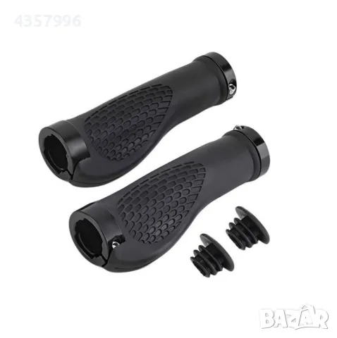  Комплект ръкохватки за велосипед, Черни , снимка 2 - Аксесоари за велосипеди - 49077490