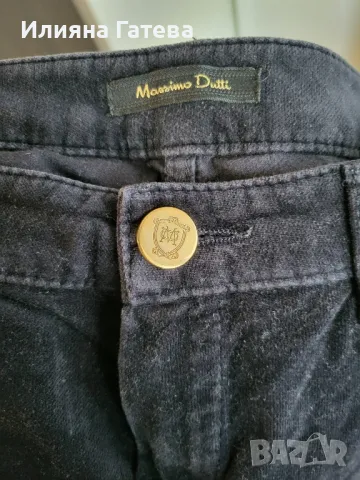 Дамски джинсов панталон Massimo dutti р-р М в тъмносиньо, снимка 2 - Панталони - 47882291