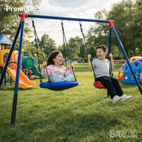 Комплект от 2 метални люлки FunZone - безкрайно забавление на двора