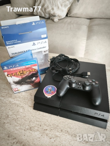 Playstation 4 (500 GB) + джойстик DualShock 4 в гаранция + подарък, снимка 2 - PlayStation конзоли - 52522283