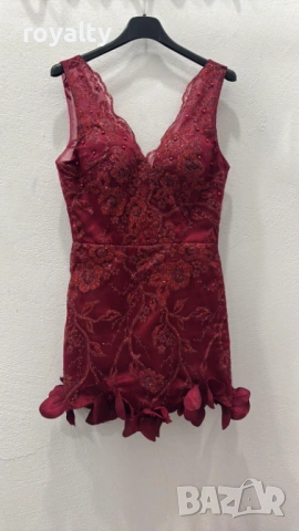 Червена Официална Дамска Рокля 