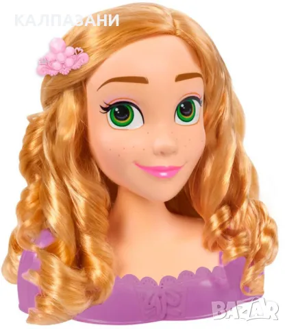 isney Princess - Манекен за прически Рапунцел, със 7 aксесоара 87047, снимка 2 - Кукли - 47758820