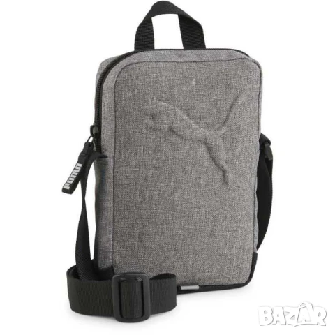 Чанта през рамо Puma, DuraBase, 20x14x3 см, Унисекс, 3D лого, Сива