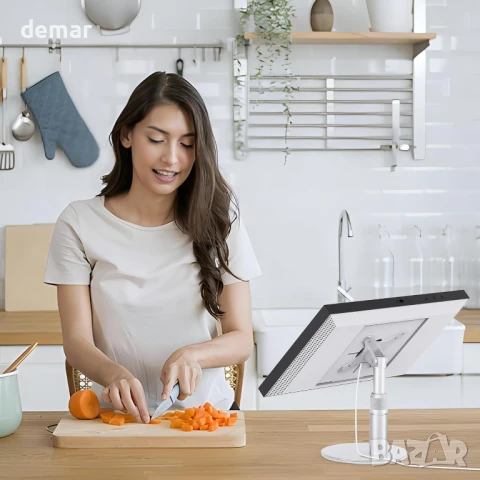 Въртяща се стойка Pitelumeon за Show 15, Show 21,сребриста,регулируема, снимка 4 - Други стоки за дома - 51169954