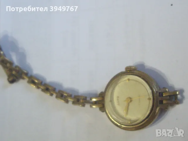 Стар позлатен дамски часовник, снимка 3 - Дамски - 50195625