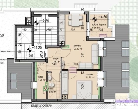 Отлично местоположение, представителна сграда от 2025 г., с довършителни работи и оборудвана баня, снимка 2 - Апартаменти - 52500744