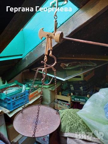 Старинен кантар с топуз, снимка 2 - Други - 36170558