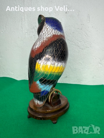 Китайска фигура на сова №7611, снимка 5 - Антикварни и старинни предмети - 52378789