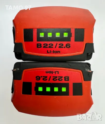 Hilti B22/2.6 - Акумулаторна батерия 22V 2.6Ah, снимка 4 - Други инструменти - 48286884