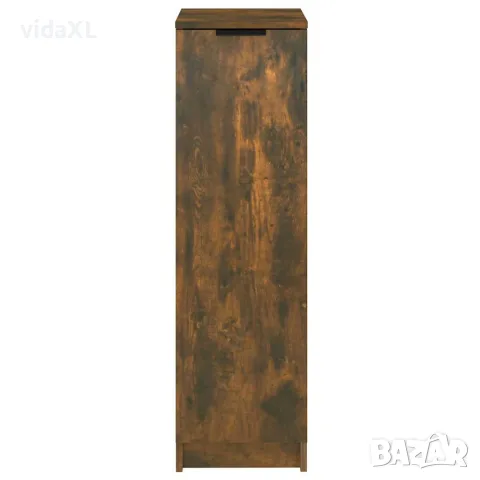 vidaXL Шкаф за обувки, опушен дъб, 30x35x100 см, инженерно дърво, снимка 5 - Скринове - 56147956