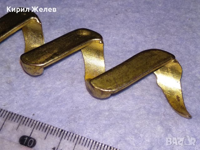 СТАР ЕФЕКТЕН БРОНЗОВ ПОЗЛАТЕН ФИГУРАЛЕН ЗМИЕВИДЕН ВИНТИДЖ АРТ САЛФЕТНИК 30816, снимка 8 - Колекции - 41649099